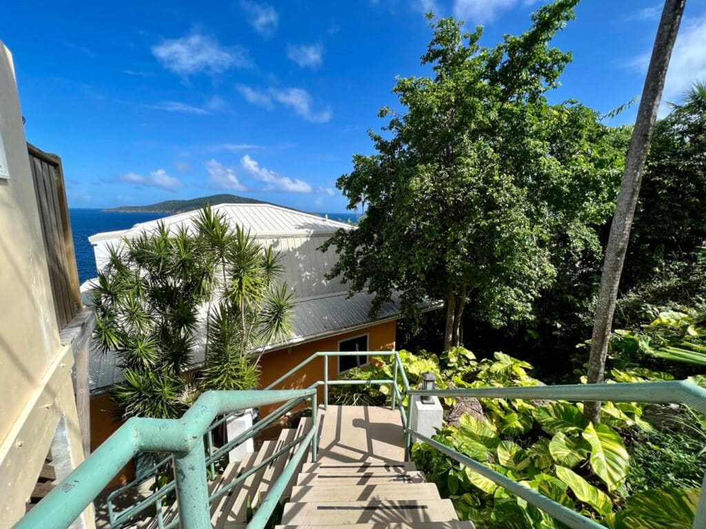 Tropical Shores Stairs Leading to Villa