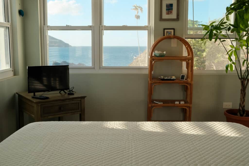 Vacation rental properties such as the Studio at Cliffside Retreat offer stunning views.