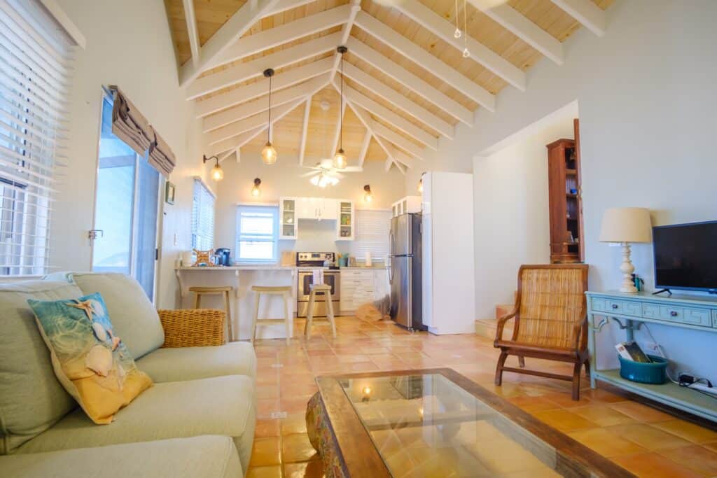 Vacation rental properties such as the Loft at Cliffside Retreat provide a peaceful retreat.